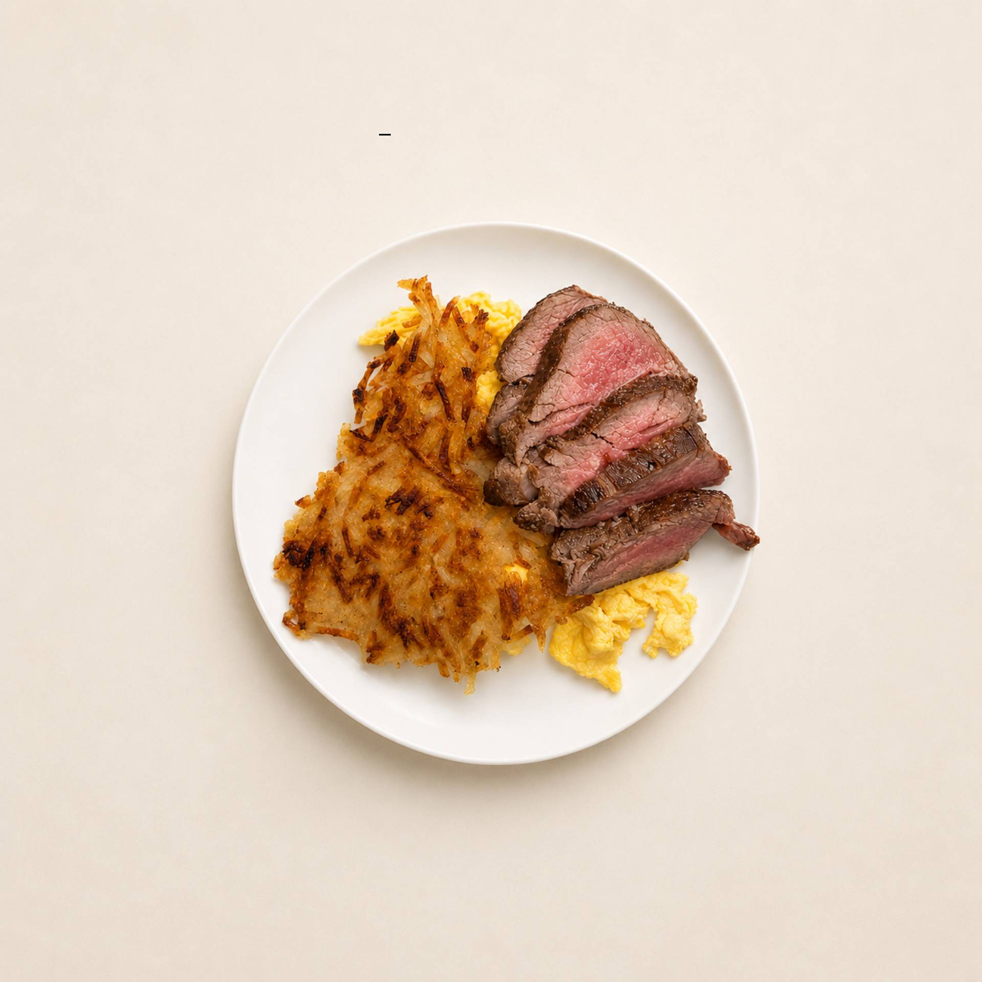 Steak and Eggs with Crispy Hash Browns