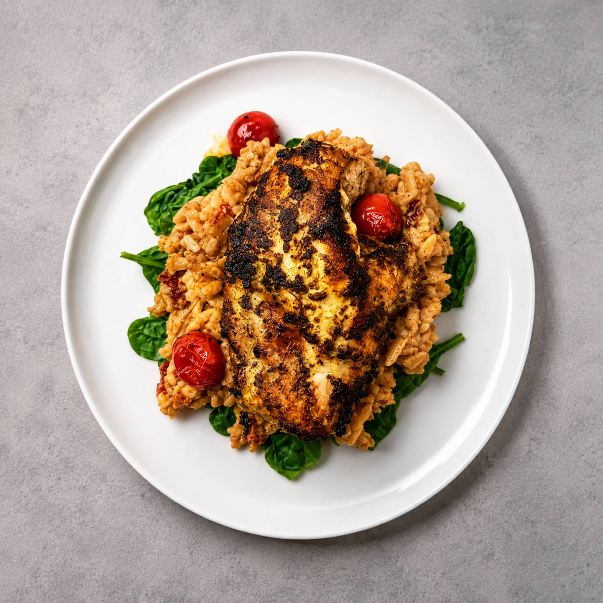 Creamy Orzo Tuscan Chicken